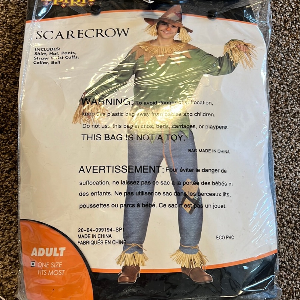 Spirit of Halloween Wizard of Oz Scarecrow Costume